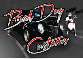 Bad Dog Customs logo and brand identity