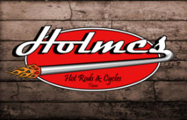 Holmes Hot Rods and Cycles logo and brand identity