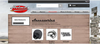 <font color=white face=ARIAL>Holmes Hot Rods & Cycles custom CMS web design</font>