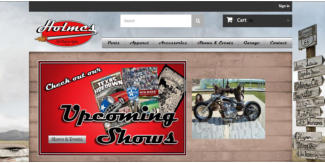 <font color=white face=ARIAL>Holmes Hot Rods & Cycles custom CMS web design</font>