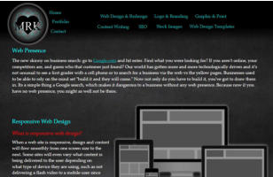 <font face=ARIAL>MRK Designs original web presence</font>