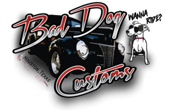 <font face=ARIAL>Bad Dog Customs logo and brand identity</font>