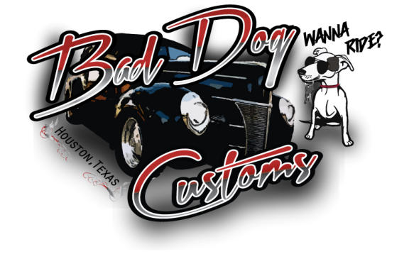 <font face=ARIAL>Bad Dog Customs logo and brand identity</font>