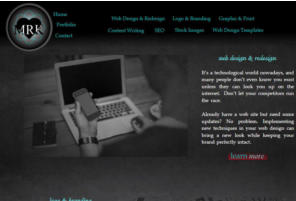 MRK Designs original web design